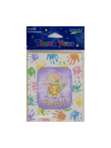 cakes on me 1st birthday 8 count thank you cards/envelopes