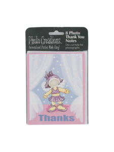 tiny dancer 8 count photo thank you note card/envelopes