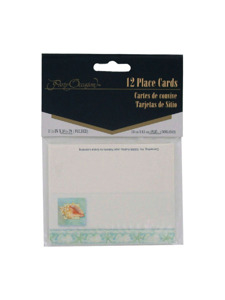tranquil seas 12 count placecards 1.5 x 3.25 inch