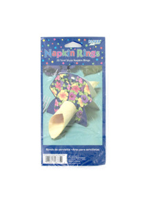 tropical beachwear floral 20 count tent style napkin rings