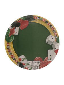 vegas nights 8 count 7 inch round plates