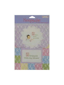 vintage nursery baby shower keepsake registry