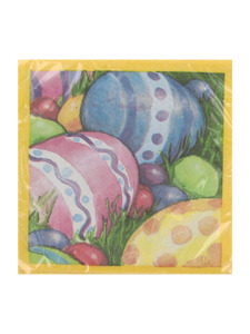 watercolor eggs 20 count 9 7/8 x 9 7/8 inch napkins