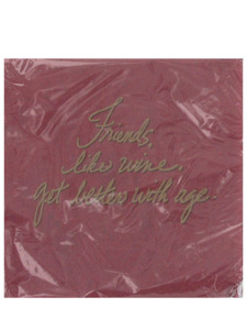 wine and cheese friends 16 count 9 7/8 x 9 7/8 napkins