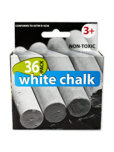 36 Pack white chalk