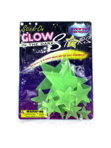 glow in the dark animals/shapes assorted styles