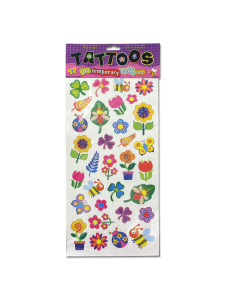 Flower temporary tattoos