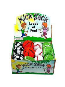 24 Piece sports themed kick sack display