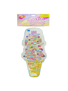 Large set stick-on earrings