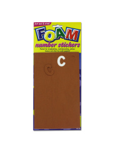 foam letters (assorted size and color)