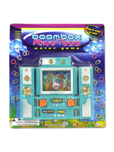 Boom box ring toss game
