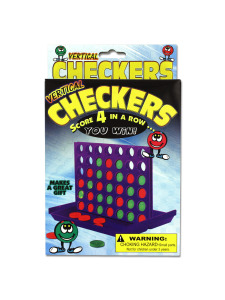 Vertical checkers game
