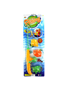 Magnetic fishing pole and fish