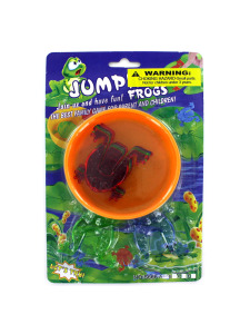 leap frog jumping game w/ 6 frogs