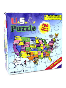 100-piece USA puzzle