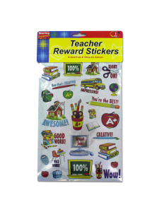 Teacher award sticker sheet