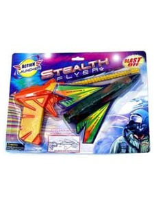 Stealth action toy flyer