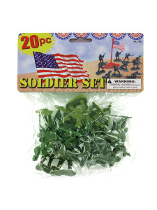 Set of 20 plastic soldiers