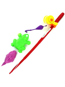 Fishing pole with "catches" 