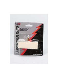 Outlet grounding adapter