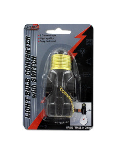 Light bulb converter with switch
