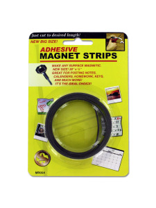 Adhesive magnet strips