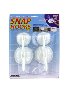 Set of four snap hooks