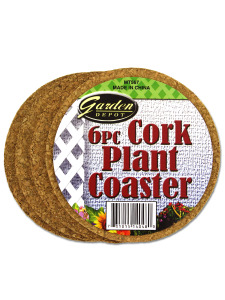 6 Pack cork planter coaster