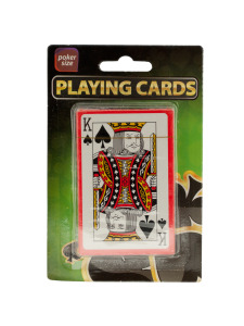 Plastic coated playing cards