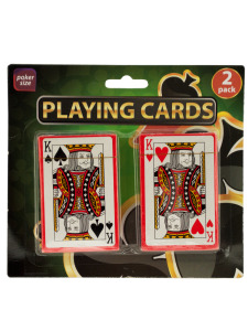 Vegas style playing cards