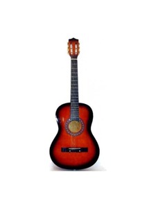 dark tan 6 string guitar