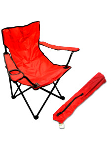32 Tall folding chair w/drink holder