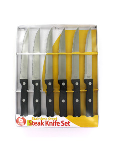 6 Piece steak knife set