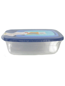 3 Pack rectangular storage container set with lids