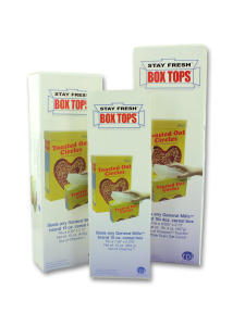 3 piece set stay fresh cereal box top covers