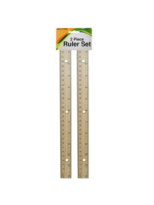 Wooden ruler set