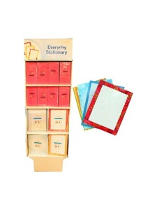 136 piece letterhead/envelopes assortment display
