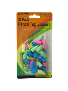 Pencil top erasers