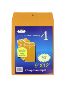 9 x 12 Clasp envelopes