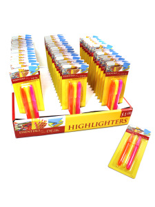 3 piece pen type highlighters in pdq