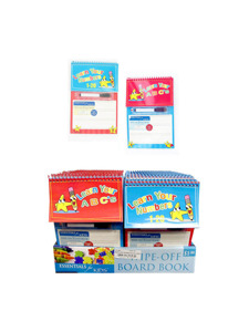 24 Piece learning wipe-off board with dry erase marker