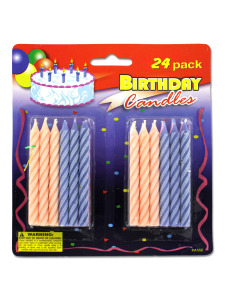 Variety birthday candles (pack of 24)
