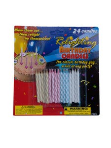 Relighting birthday candles