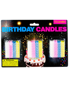 72 Piece Birthday Candles