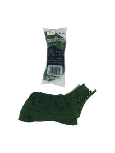 bright green eyelet novelty trim in bag