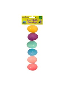 6 pack easter eggs in assorted colors