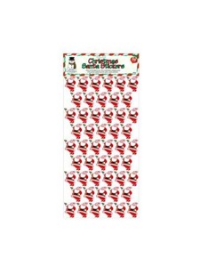 50 pk christmas santa stickers