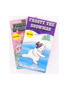 assorted christmas vhs videos
