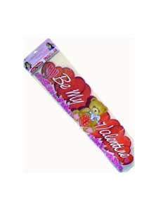 valentine tissue banner 30 inch long