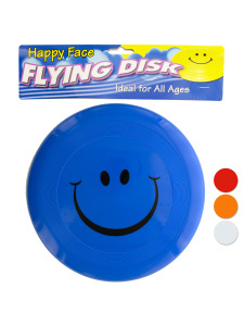 Smiley face flying disk